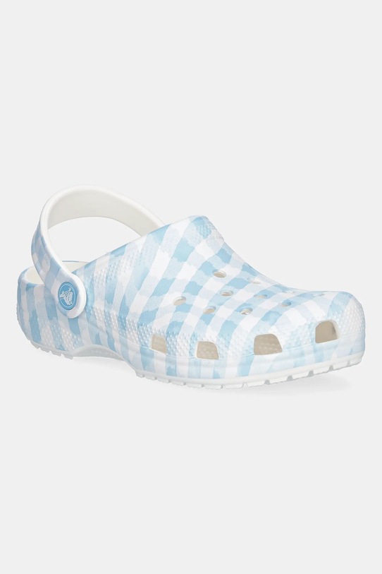

Классические детские шлепанцы CLASSIC GINGHAM CLOG KIDS в клетку Crocs, синий