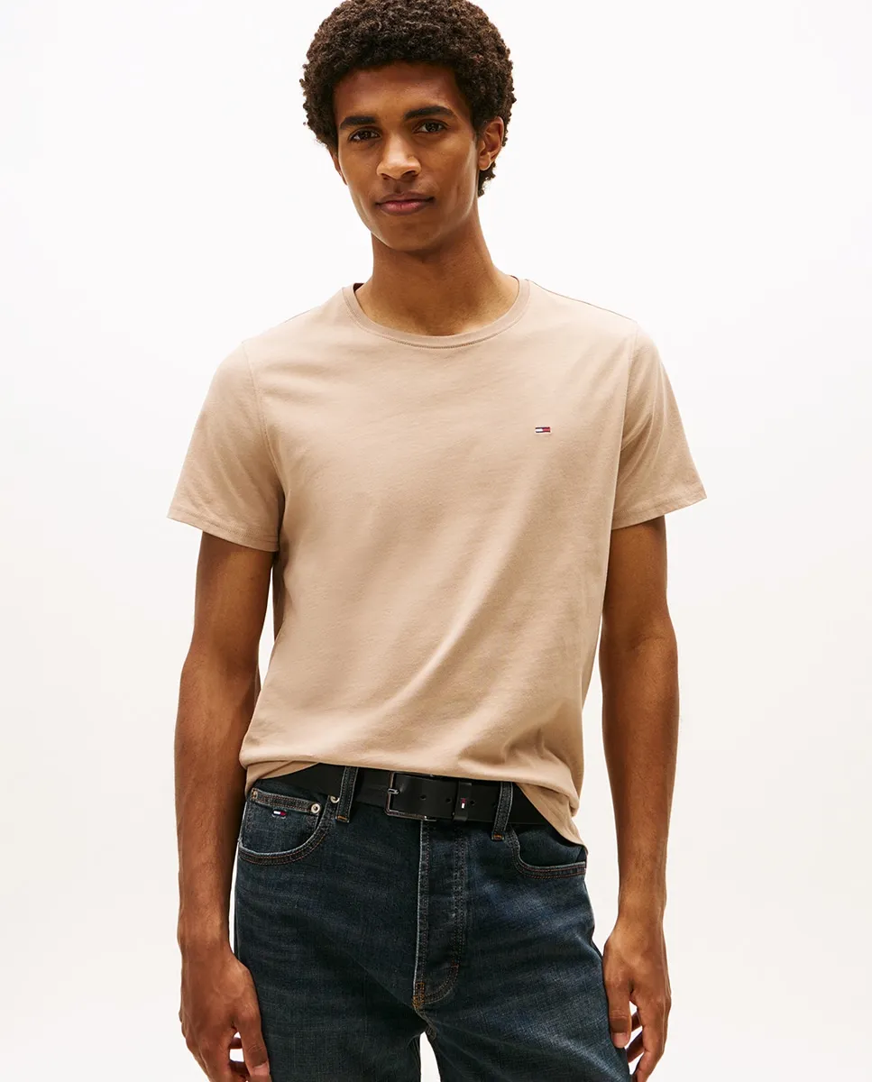 

Мужская футболка экстра узкого кроя с коротким рукавом Tommy Jeans, песочный