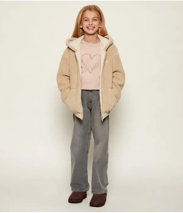 Футболка MINIME straight fit Guess Active, бежевый — фото 2