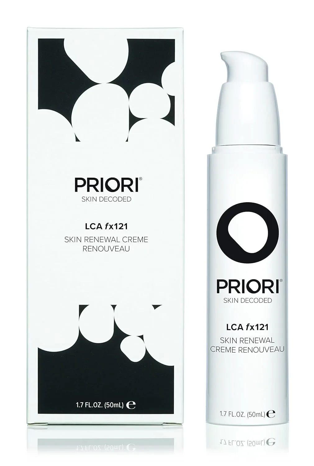PRIORI Skincare крем для обновления кожи с молочной кислотой, выравнивающий текстуру лица против темных пятен, морщин и следов акне, с витаминами C и E, без отдушек, для женщин и мужчин, 50 мл