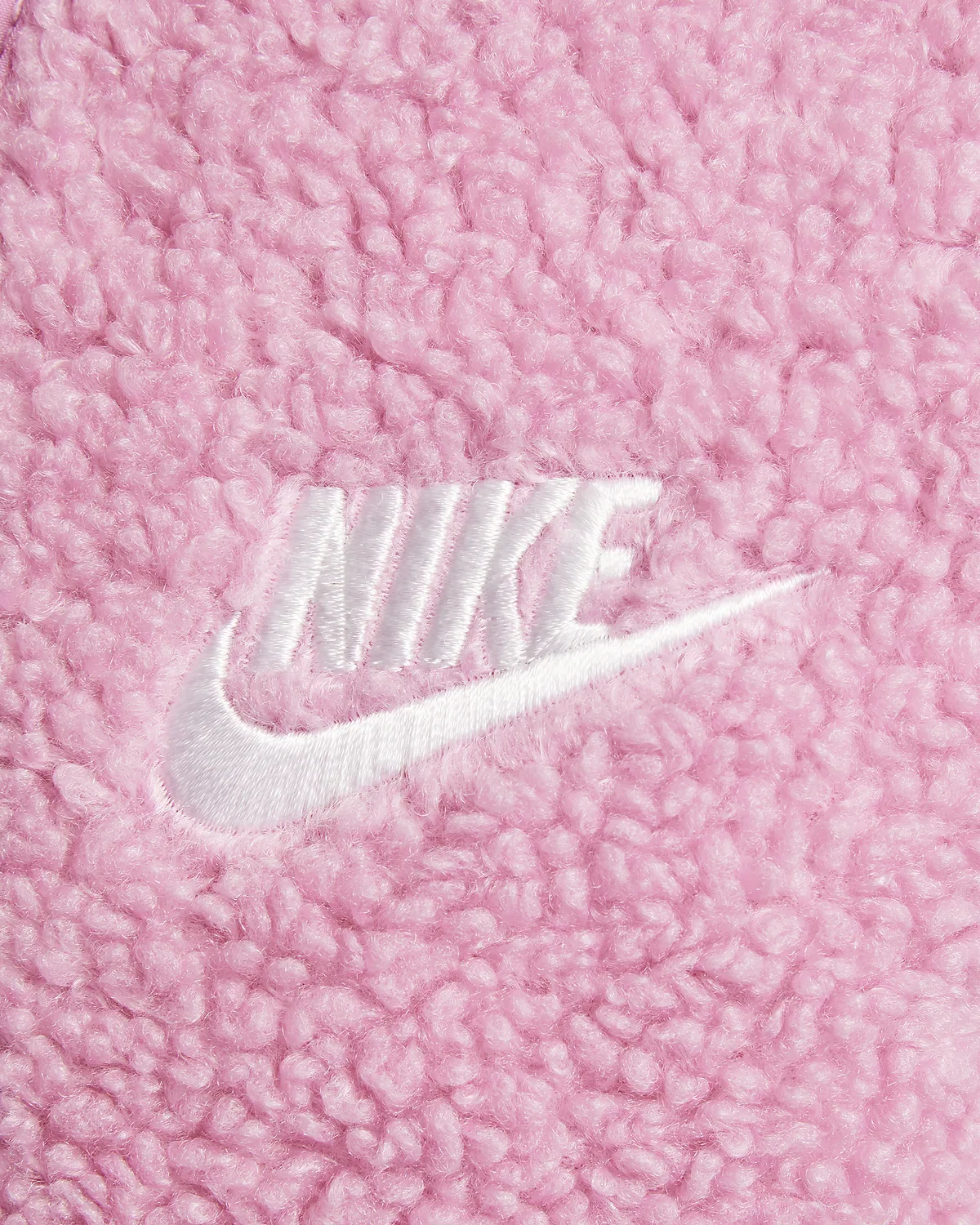 Детская зимняя куртка на молнии Nike Sportswear Club Fleece, Magic Flamingo/Magic Flamingo/White — фото 4