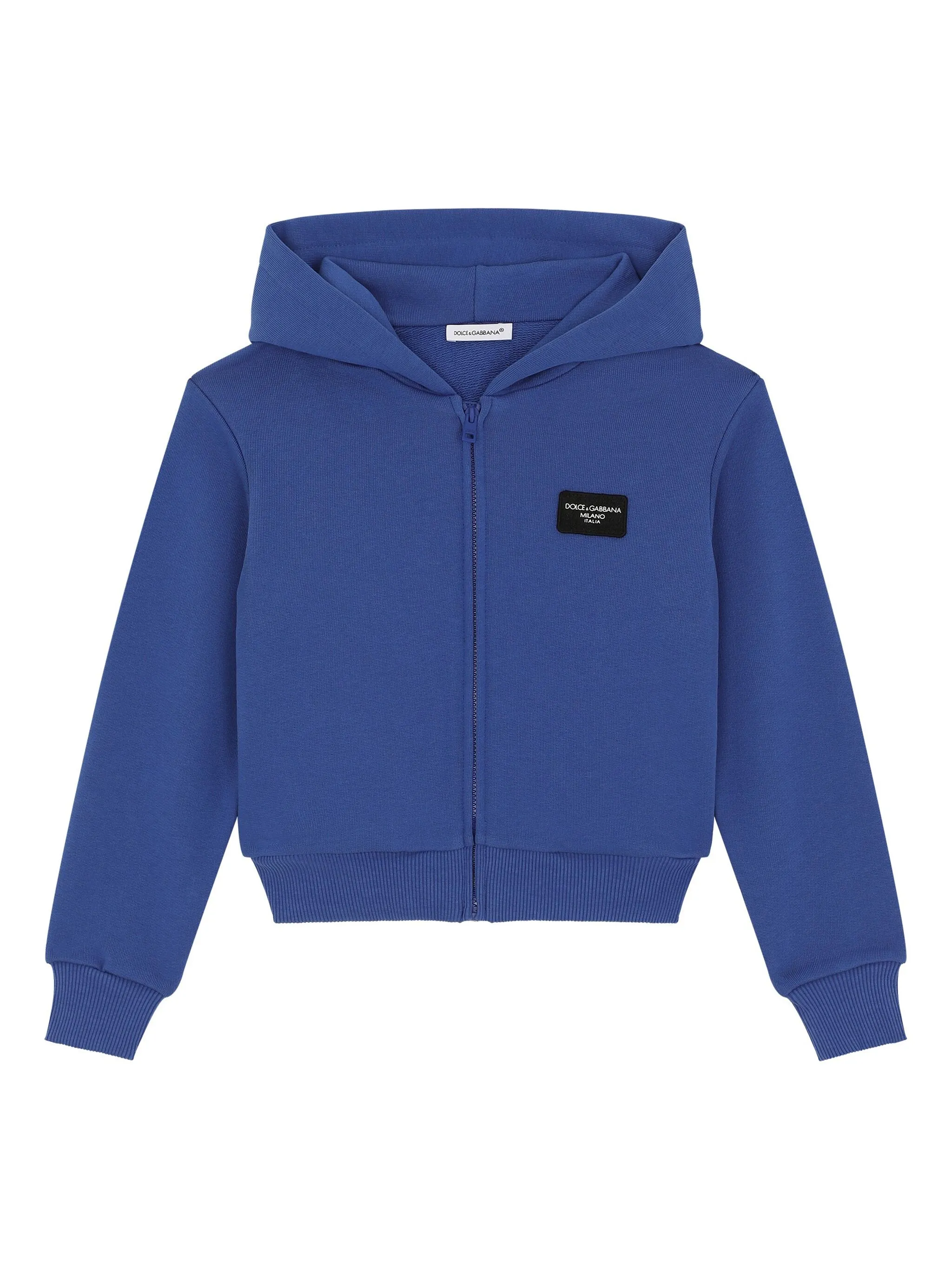 Худи с логотипом Dolce & Gabbana Kids, синий