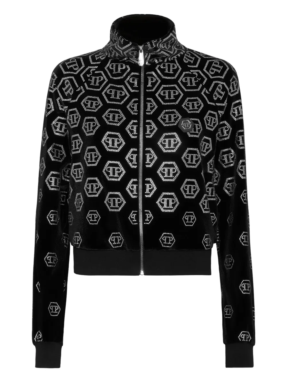 

Толстовка Monogram со стразами Philipp Plein, черный