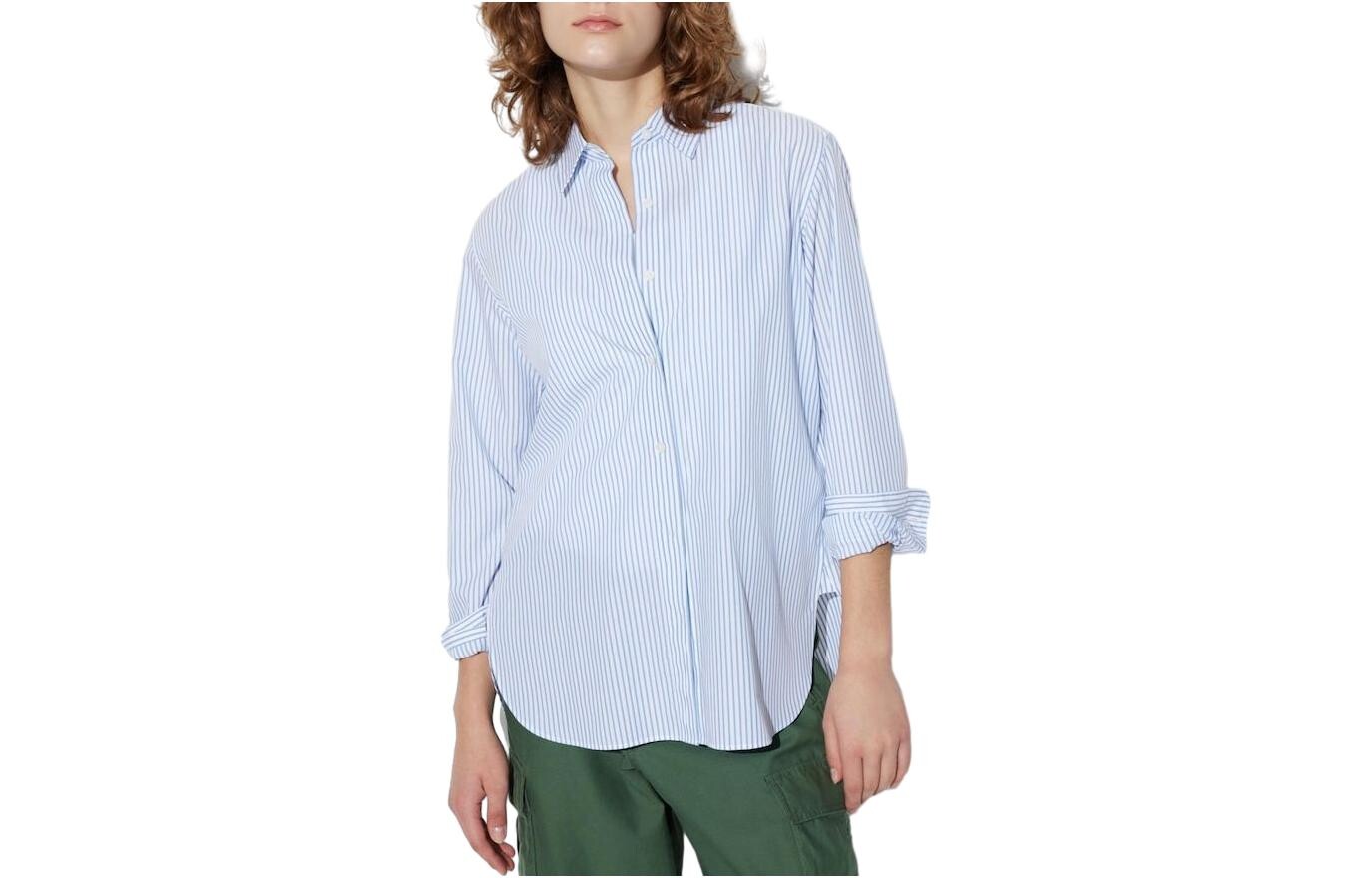 

Рубашка женская небесно-голубая Uniqlo