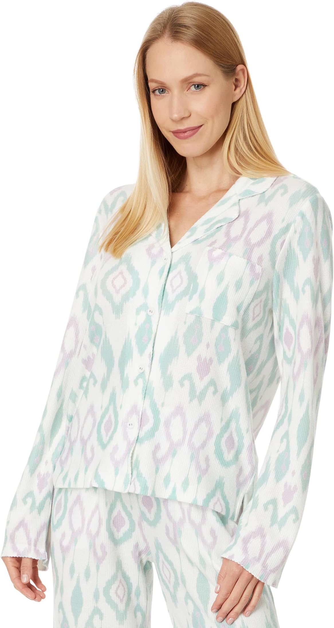 

Пижама P.J. Salvage Loungewear Ikat Watercolor Pajama Pj Set, цвет Seafoam