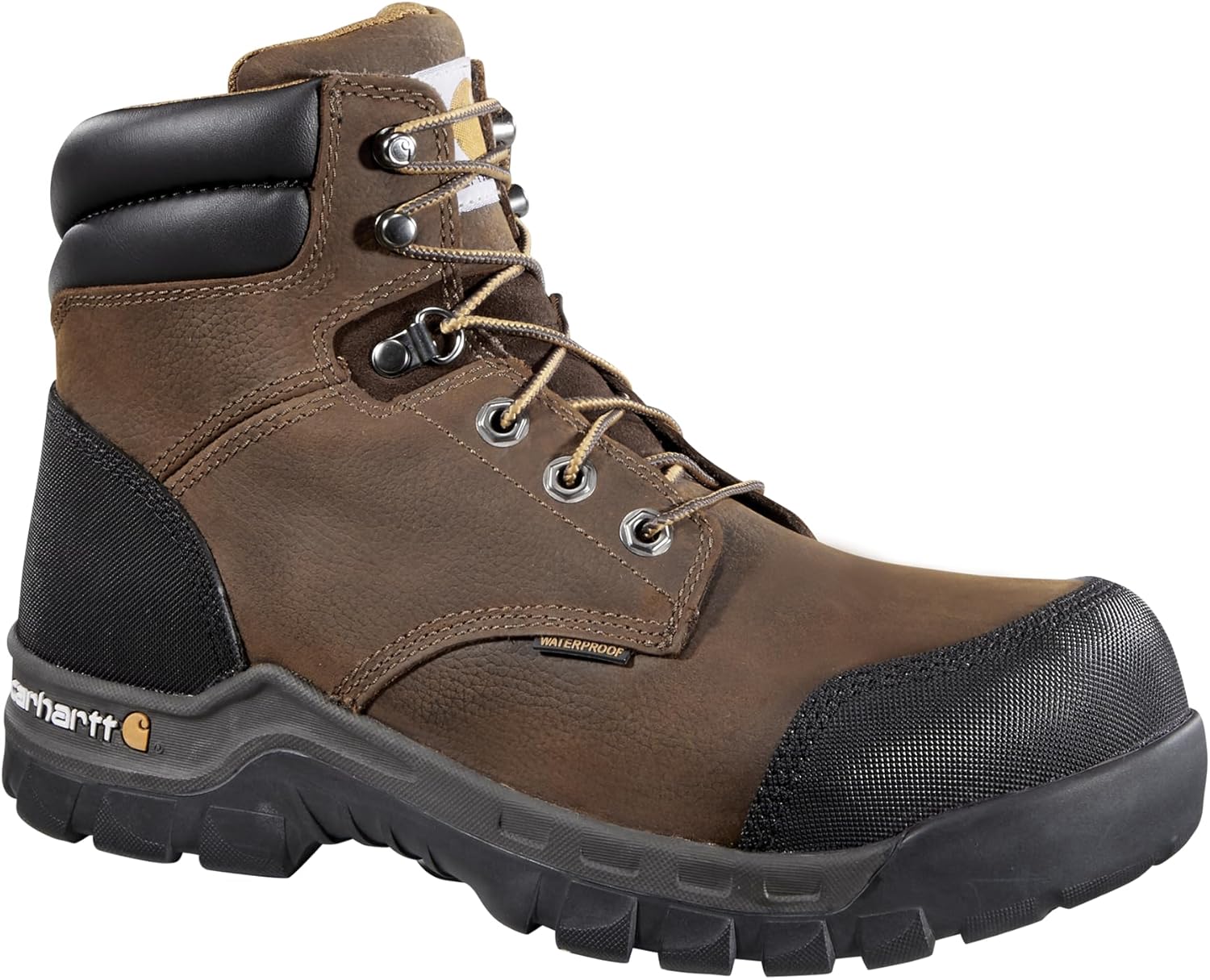 

Мужские ботинки Carhartt CMF6380 Rugged Flex водонепроницаемые, с 15 см высокой голенью, темно-коричневый