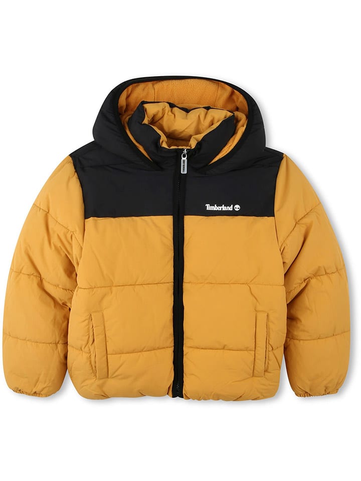 

Timberland Стеганая куртка желто-черного цвета