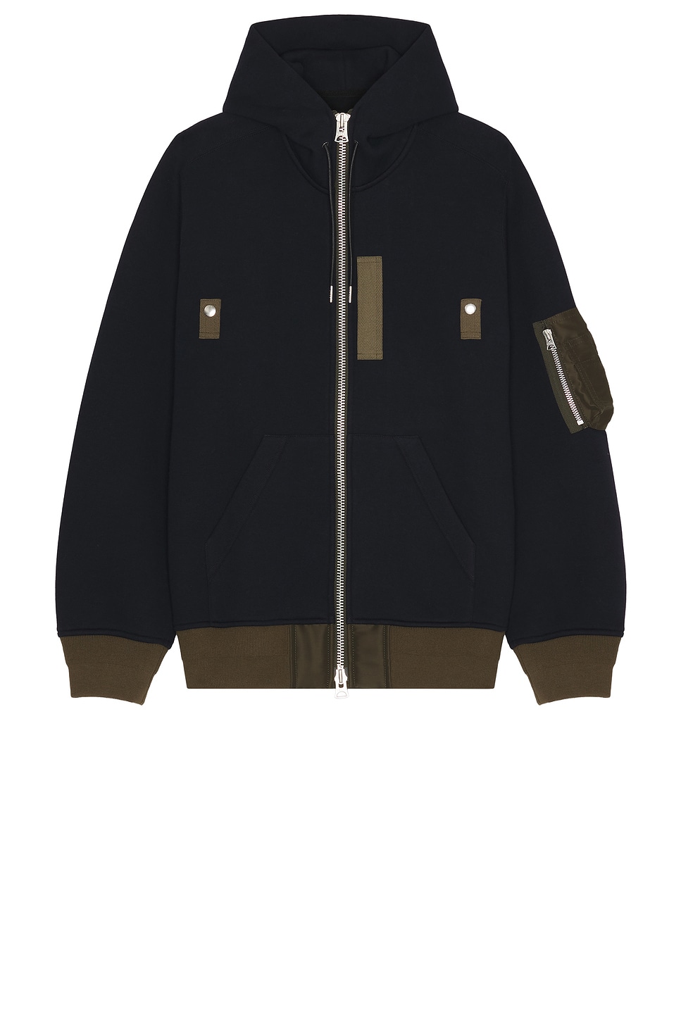 

Sponge Sweat Худи Sacai, Navy & Dark Khaki