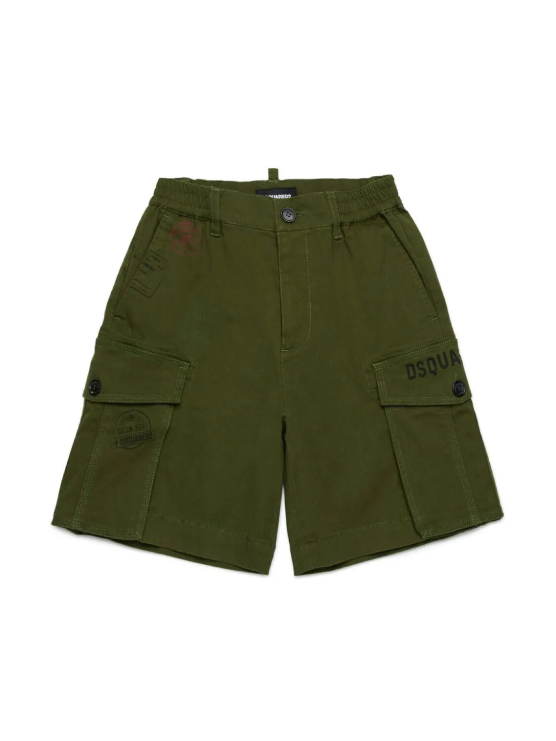 

DSQUARED2 KIDS шорты карго, зеленый