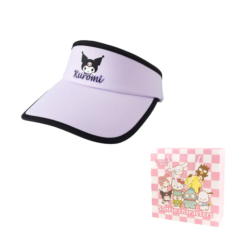 

Sanrio Куломская панама из полиамида унисекс, Kuromi Visor Sun Protection Hat