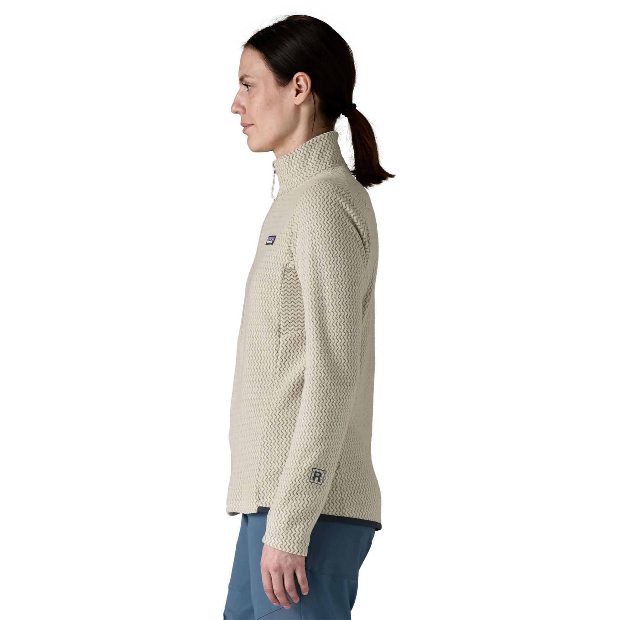 Женская флисовая толстовка R1 Air с половинной молнией на воротнике Patagonia, Wool White — фото 3