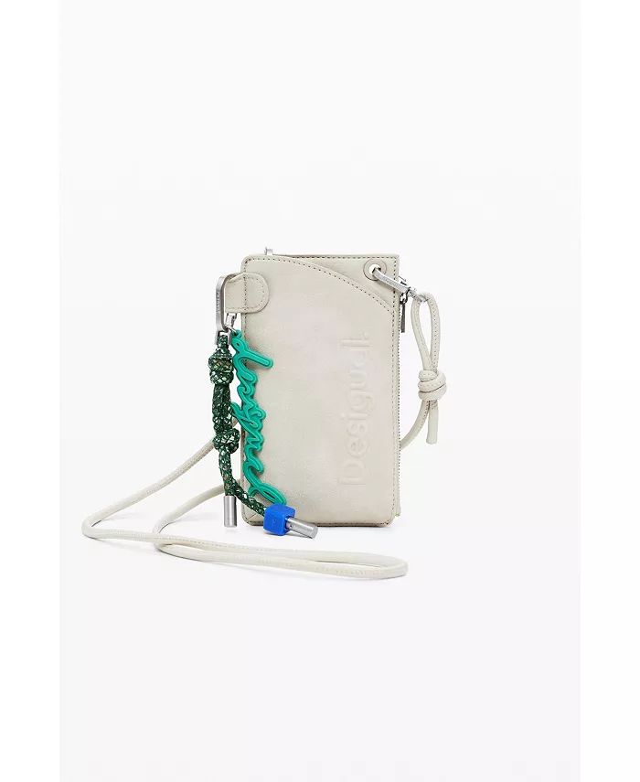 

Сумка Women's Mobile holder leather-effect logo Desigual, серый