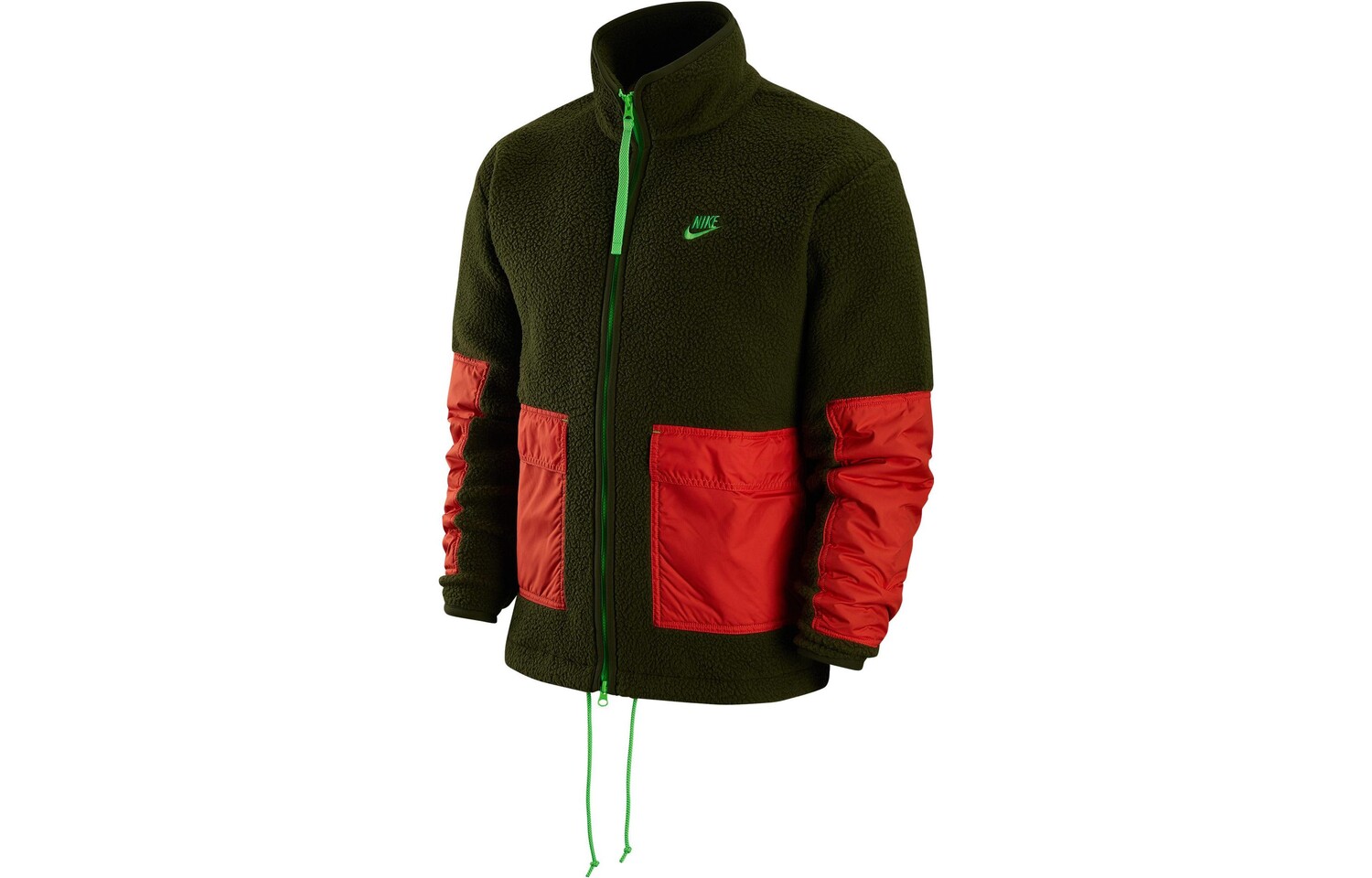 

Бархатная куртка мужская зеленая Nike, зеленый