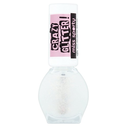 

Верхнее покрытие Crazy Glitter Top Coat, 7 мл, оттенок 030 Be Crazy 'N' Don'T Pink Twice!, Miss Sporty