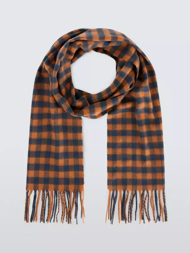 

Шарф John Lewis Gingham Check Cashmink, разноцветный