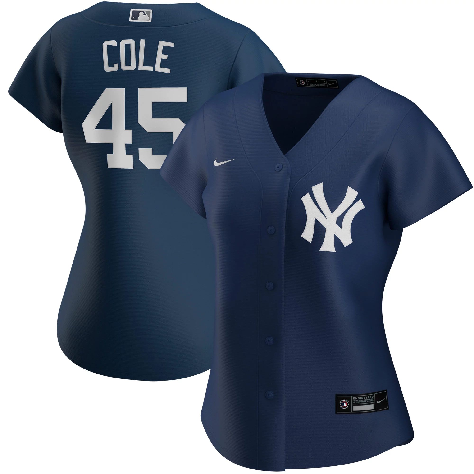 

Женская футболка Nike Gerrit Cole темно-синего цвета New York Yankees Alternate Replica Player Nike, Синий, Женская футболка Nike Gerrit Cole темно-синего цвета New York Yankees Alternate Replica Player Nike