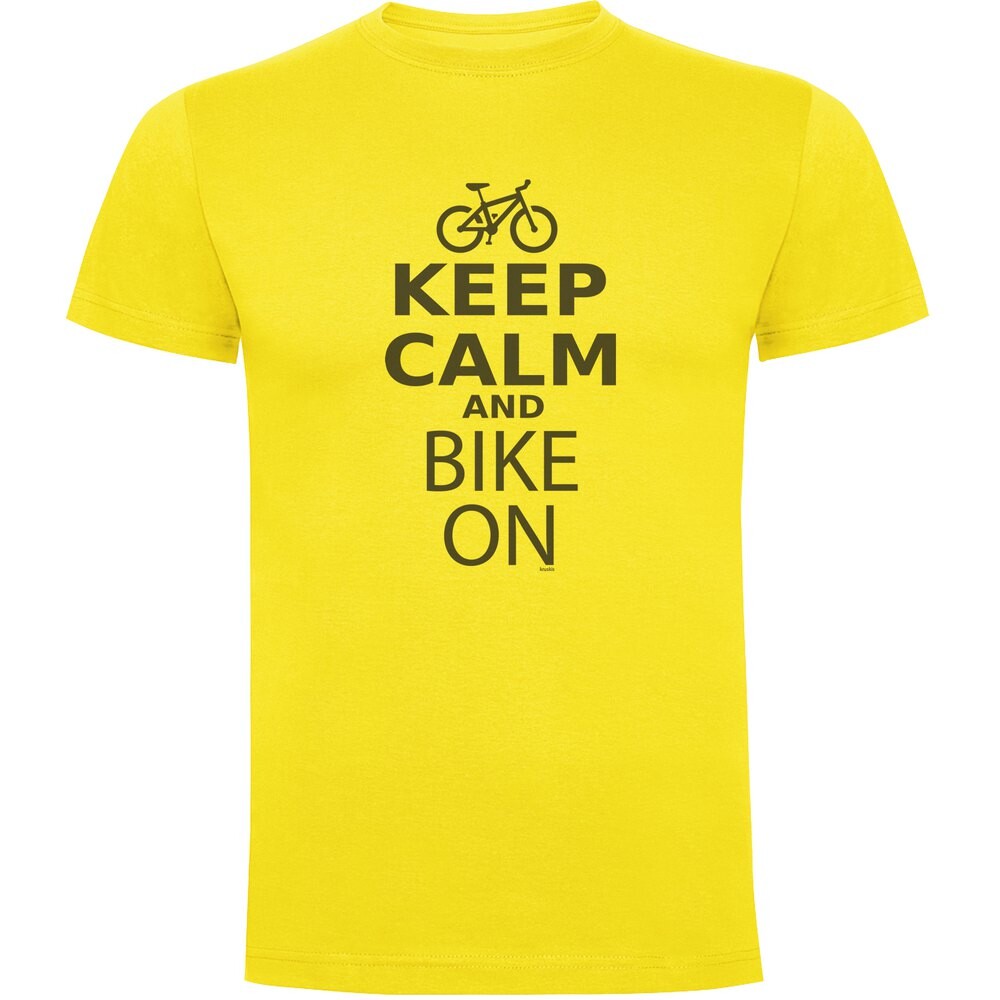

Футболка Kruskis Keep Calm And Bike On, желтый