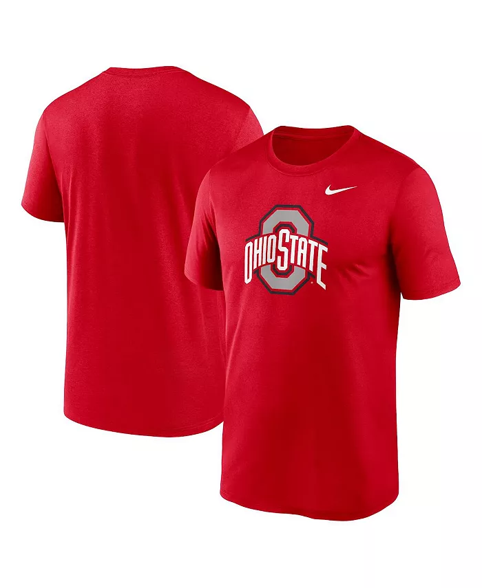 

Мужская футболка Scarlet Ohio State Buckeyes Primetime Legend Logo Nike