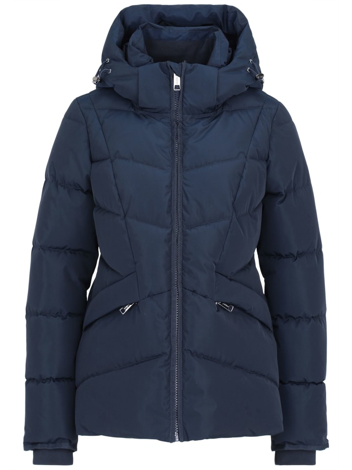 

Стеганое пальто Anna2 L60391CO темно-синего цвета COVERED