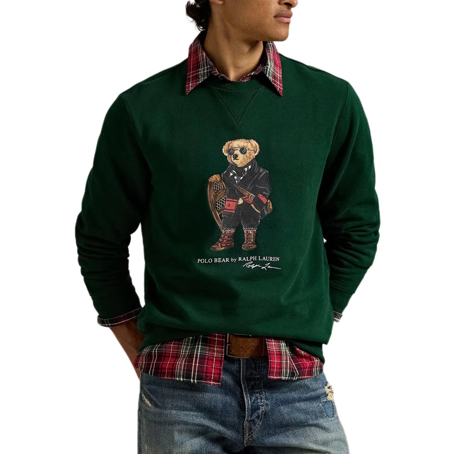 Свитшот с принтом Polo Bear Ralph Lauren зеленый — фото 2