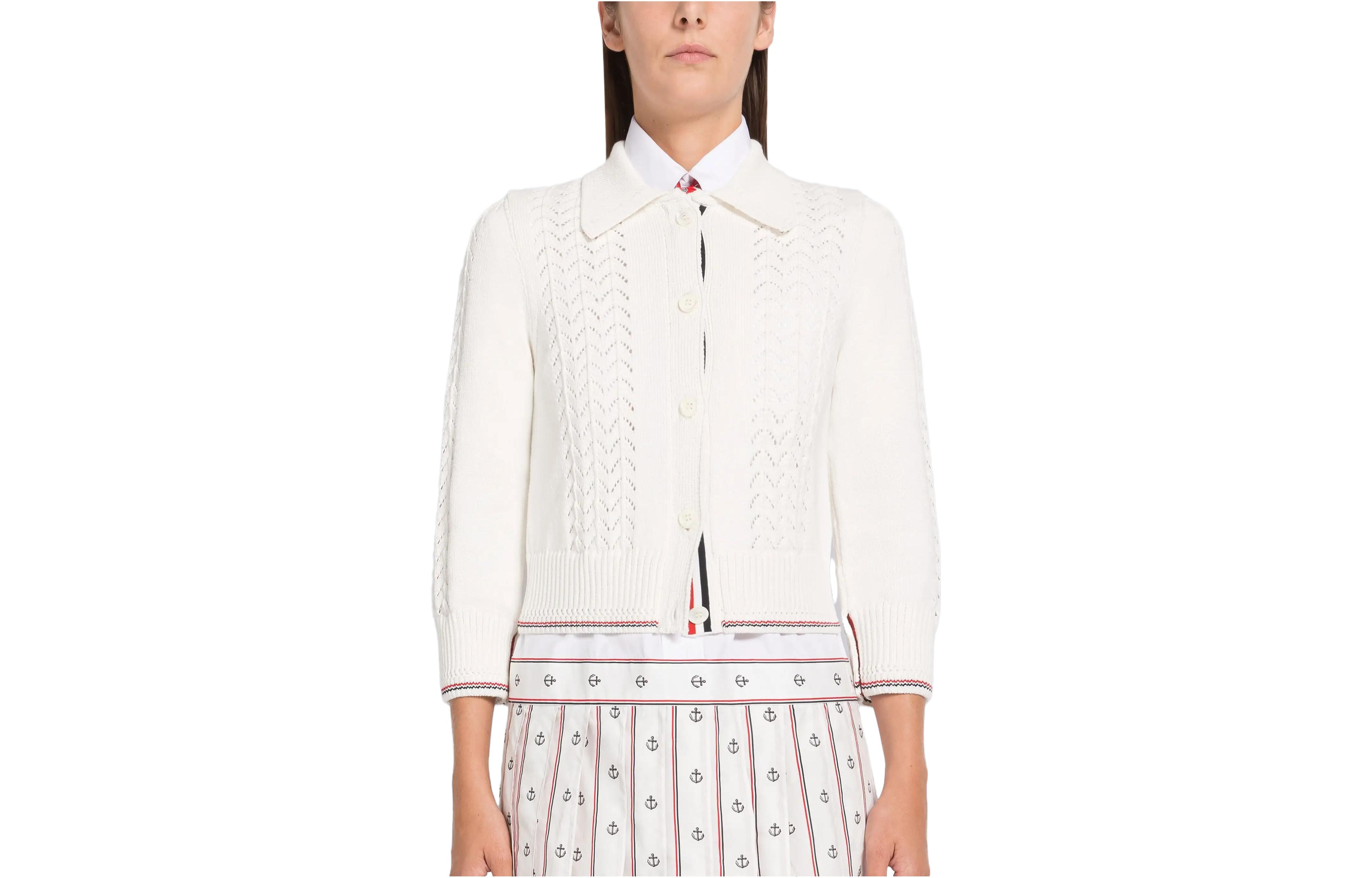 

THOM BROWNE Топ женский белый