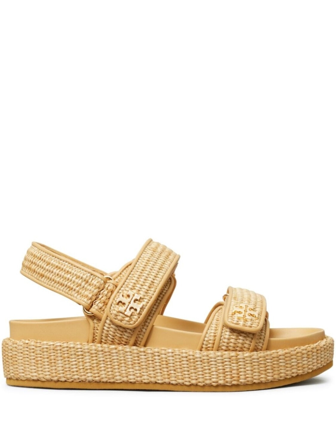 

Tory Burch сандалии Kira на липучках, нейтральный цвет