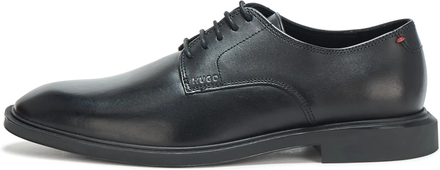 Мужские дерби Hugo Mens из щетинистой кожи, черный — фото 2