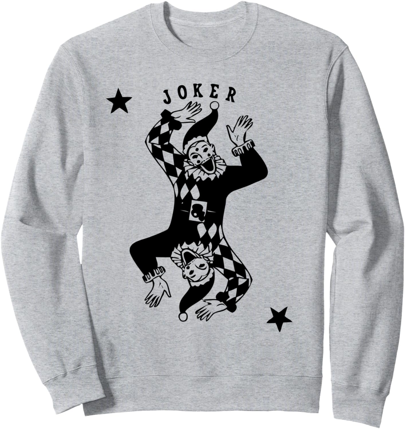 

Джокер, Шут, Клоунские карты, Игра в покер, Подарок с джокером, Толстовка Joker Card Gifts, серый