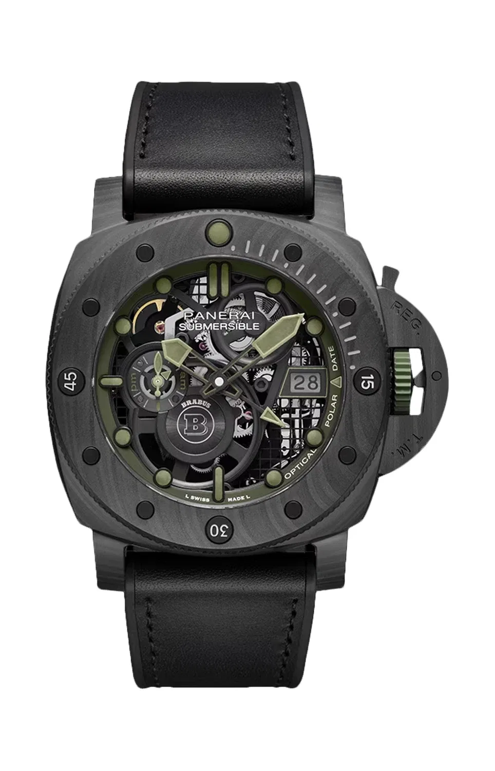SUBMERSIBLE S BRABUS CARBOTECH 47 ММ ЛИМИТИРОВАННАЯ СЕРИЯ - PAM01283 PANERAI, золотой
