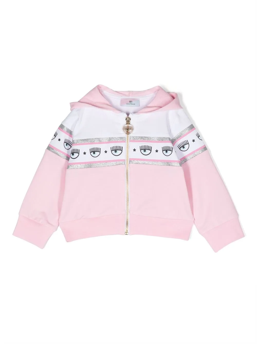 

Худи с логотипом Chiara Ferragni Kids, розовый