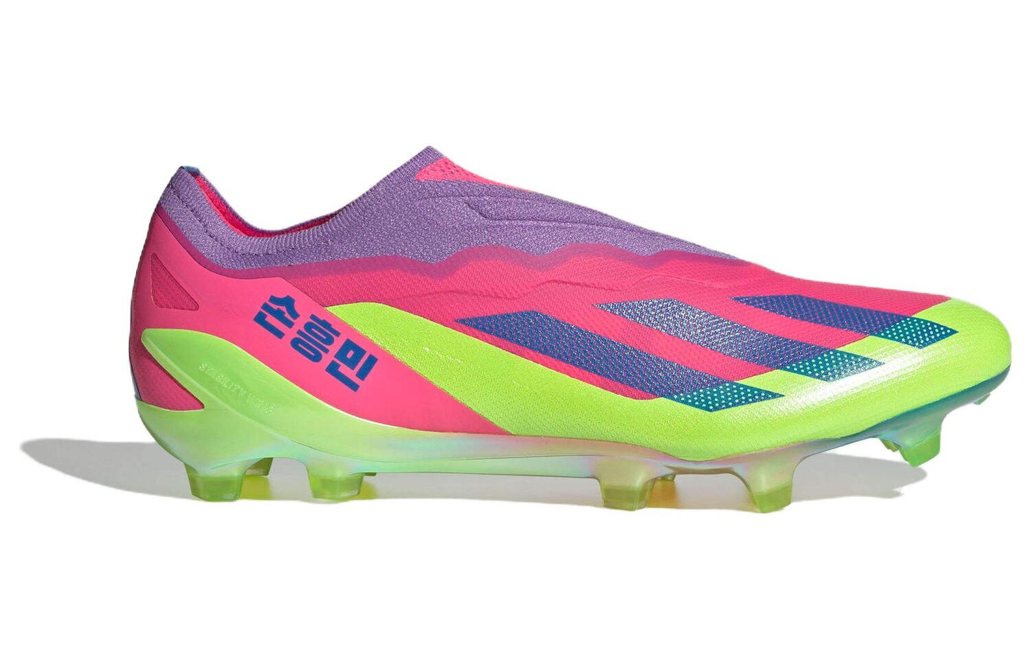 Мужские футбольные кроссовки adidas X Crazyfast.1, Розовая Луна/Нори/Магнит — фото 2
