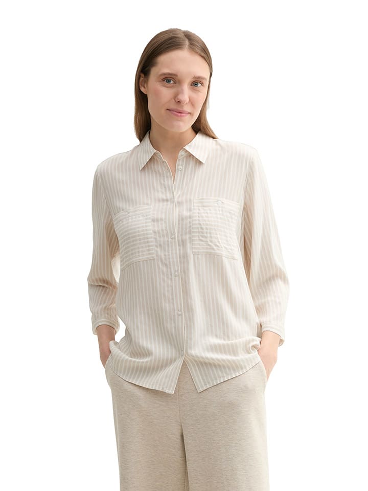 

Блузка Tom Tailor, цвет beige/weiß