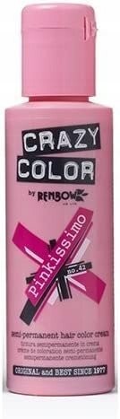 

Полуперманентная краска для волос, Pinkissimo, 100мл Crazy Color