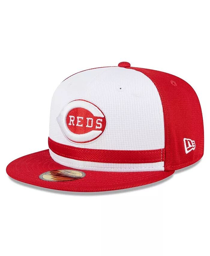 

Мужская белая кепка Cincinnati Reds 2024 Batting Practice 59FIFTY Fitted New Era