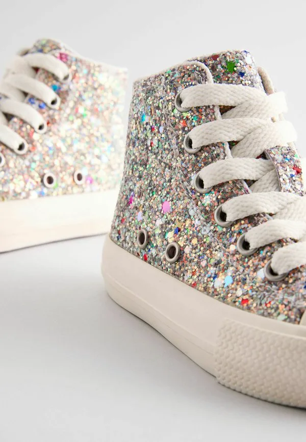 Кроссовки с широким верхом Next, Multi Glitter — фото 4