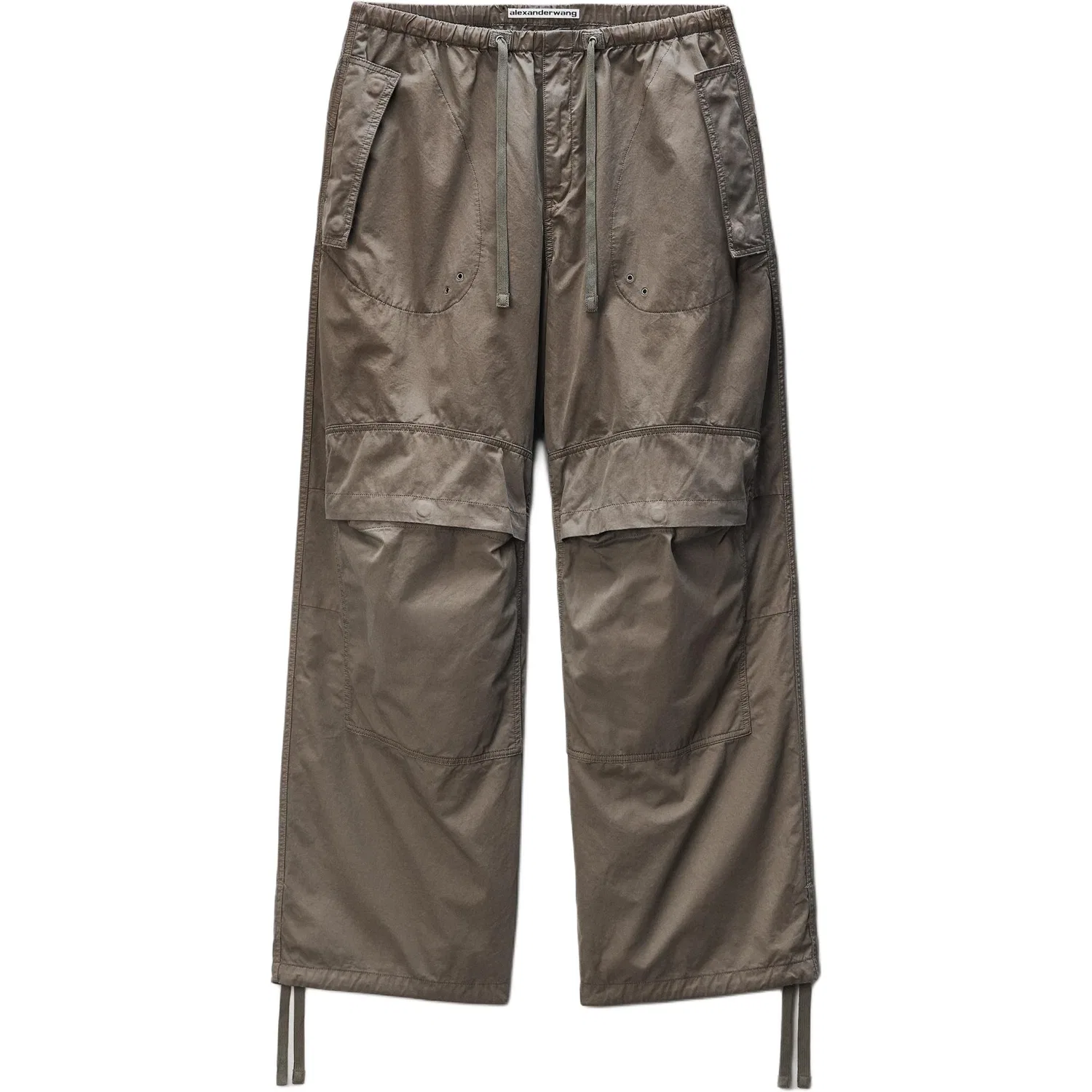 Карго брюки из хлопка Alexander Wang Army Green