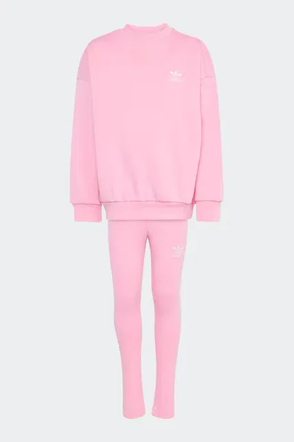 Комплект детский из трикотажа Adidas Originals, розовый — фото 2