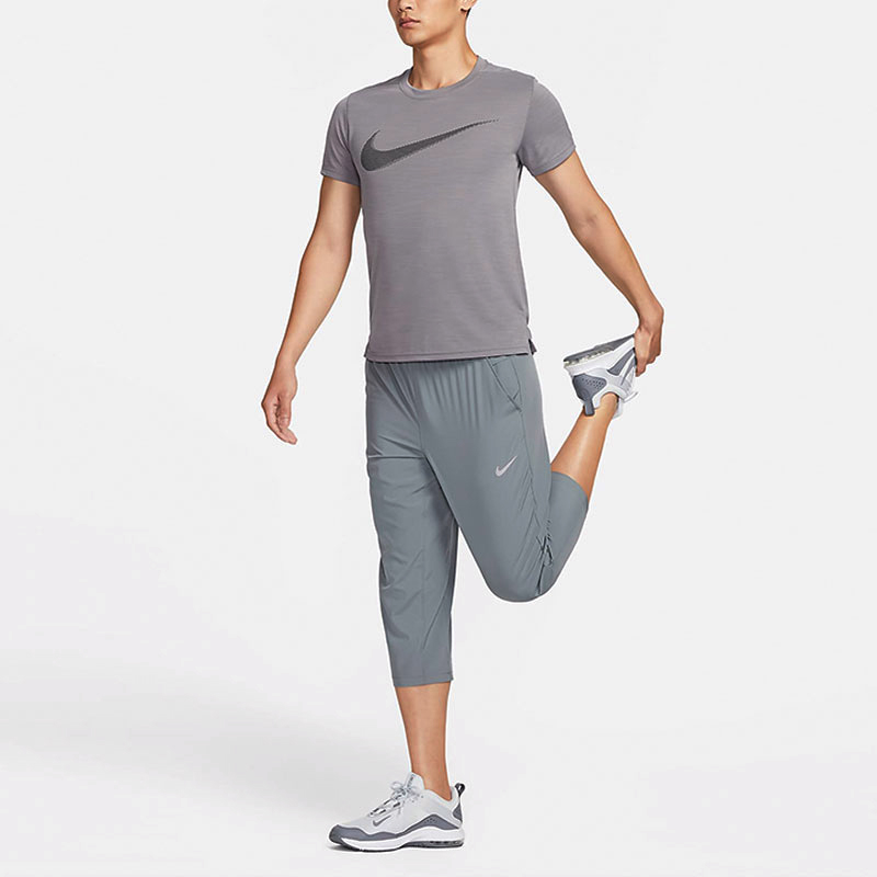 Dri Fit Вязаные Спортивные Штаны Мужские Nike, Дымчато-Серый — фото 4