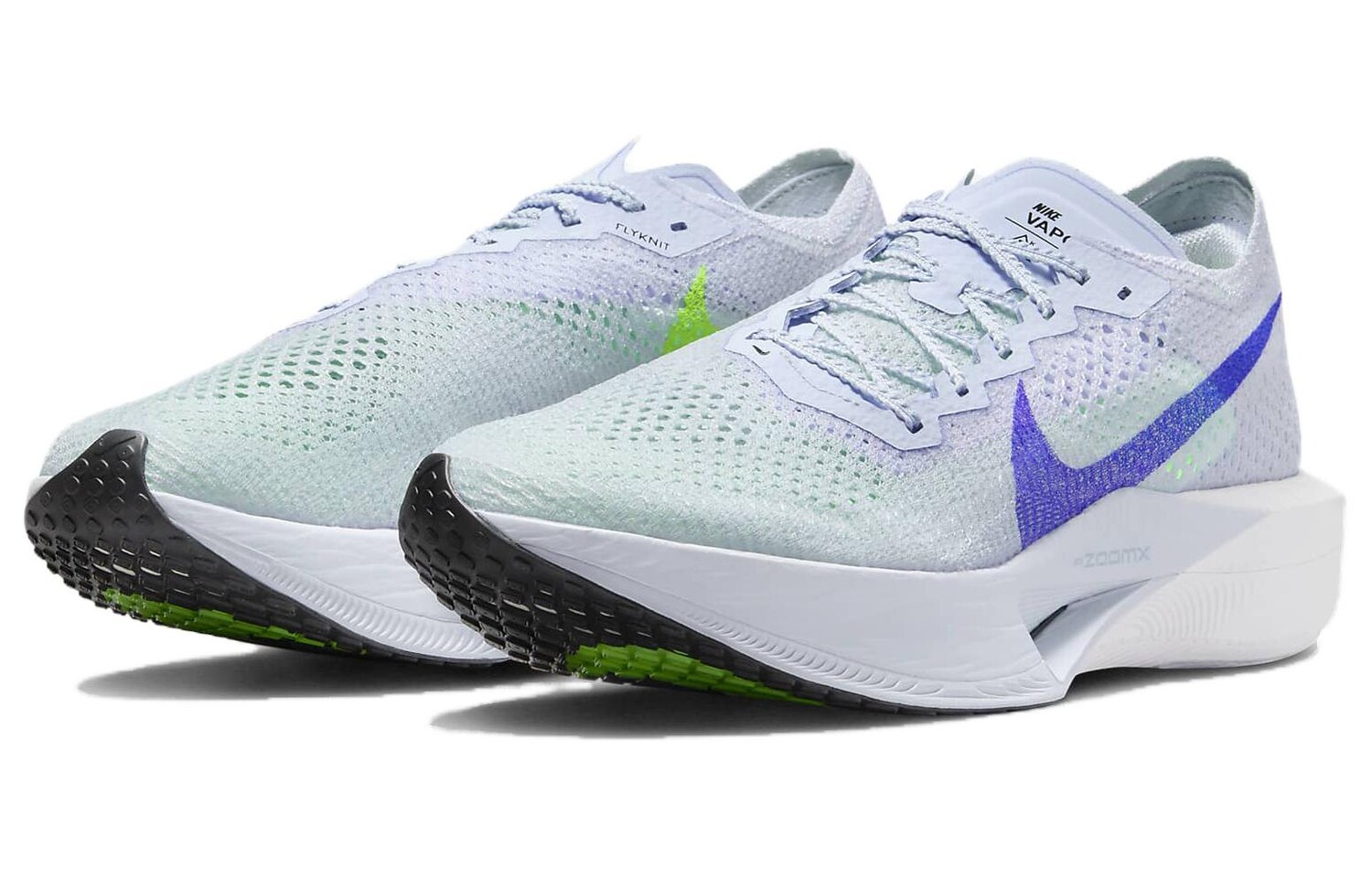 Кроссовки Nike ZoomX Vaporfly 3 Football Grey Racer Blue, белый/синий — фото 3