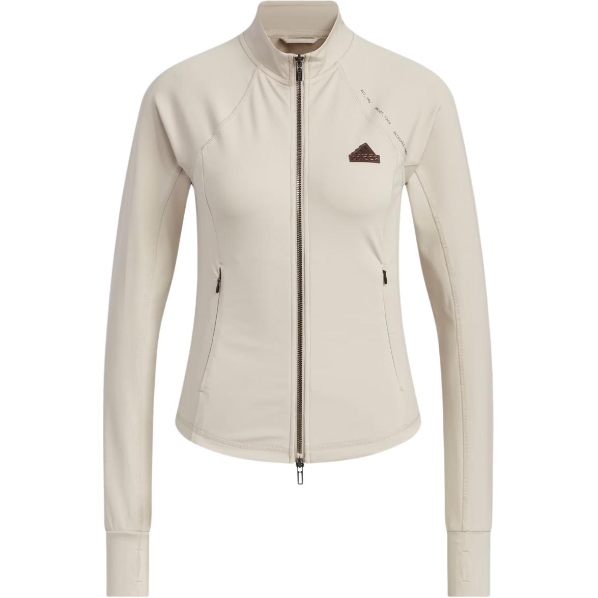 

Adidas Технологичная тонкая вязаная куртка, Beige Yellow