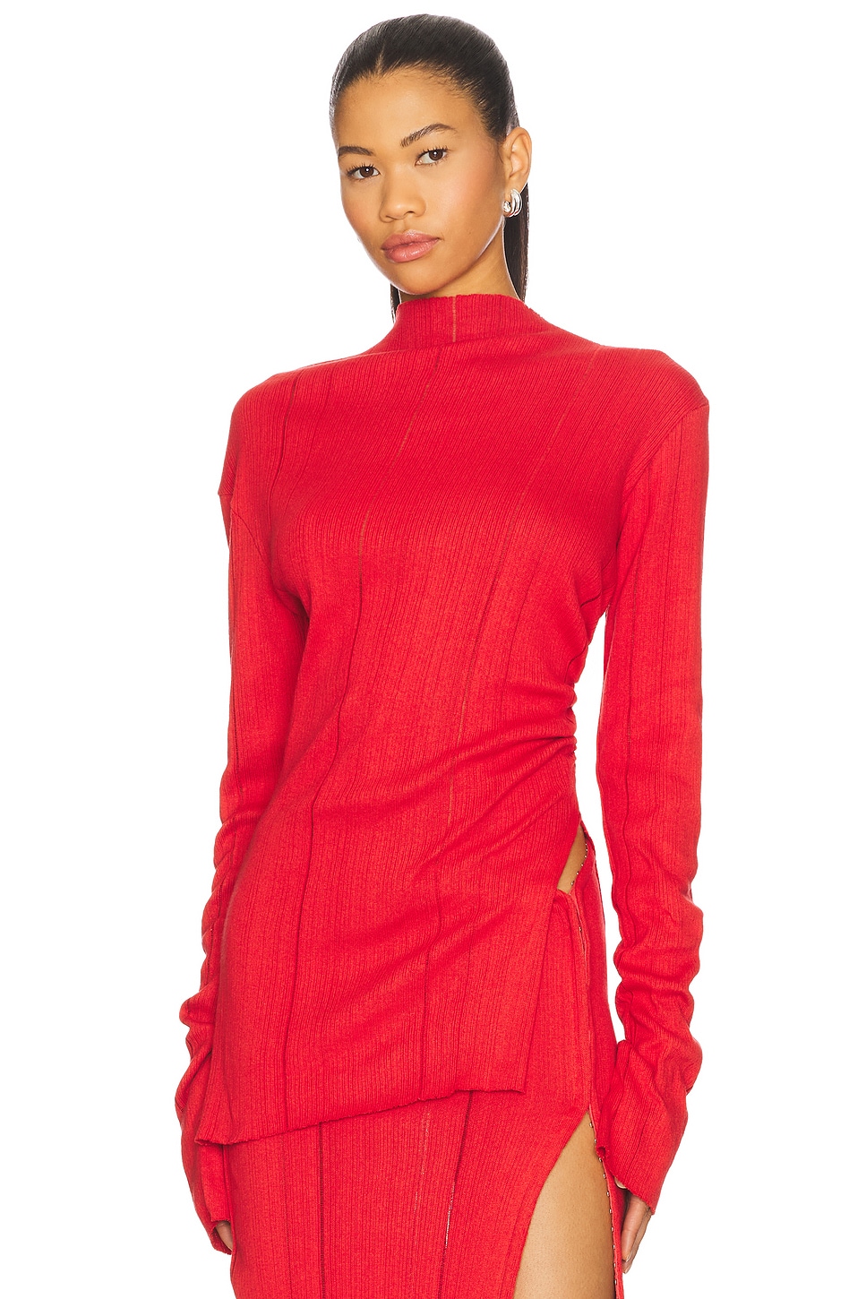

Длинный рукав Jade Cropper, red
