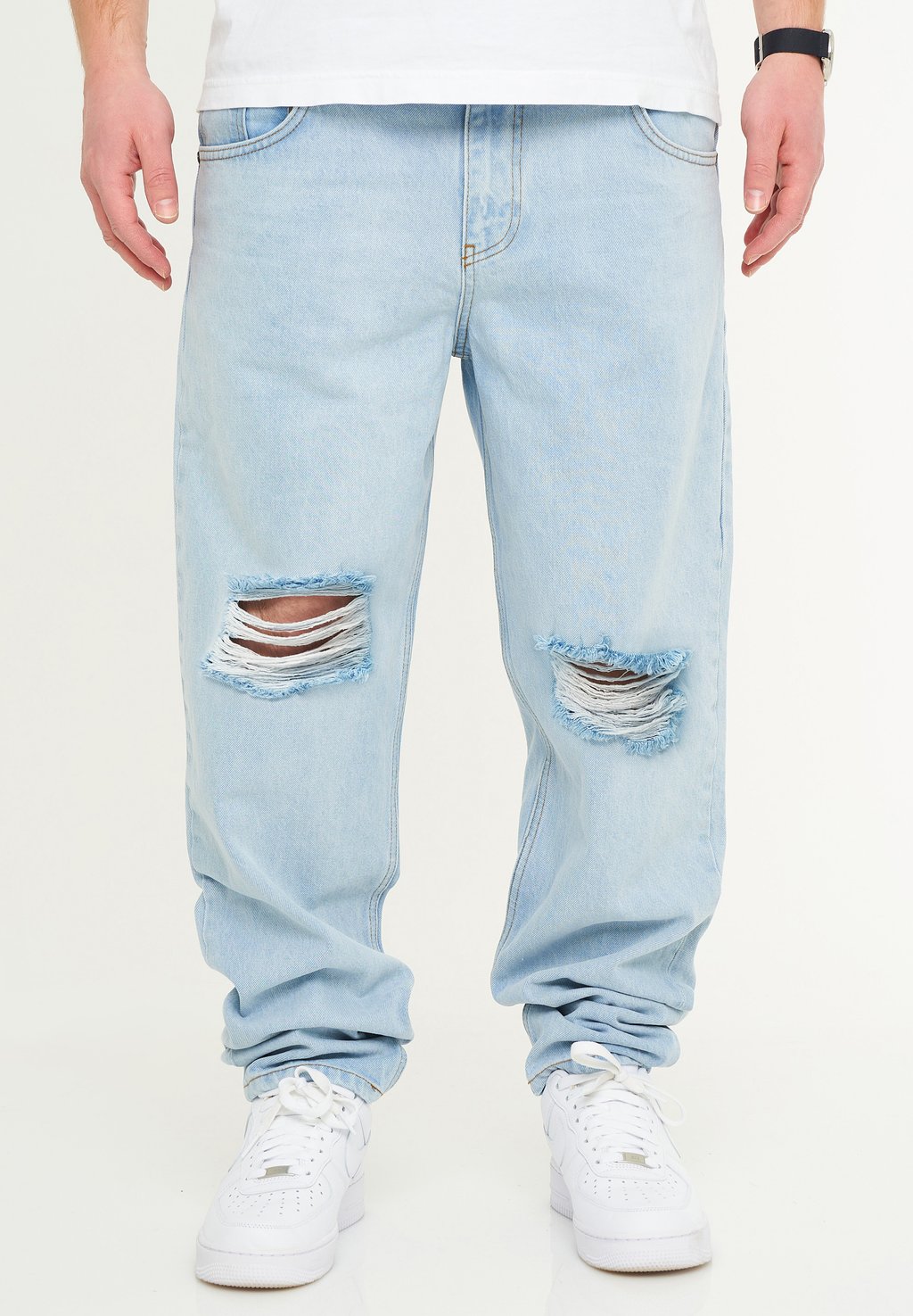 

Джинсы свободного кроя RIPPED JEANS TAPERED-FIT AMSTERDAM One Redox, светло-голубой