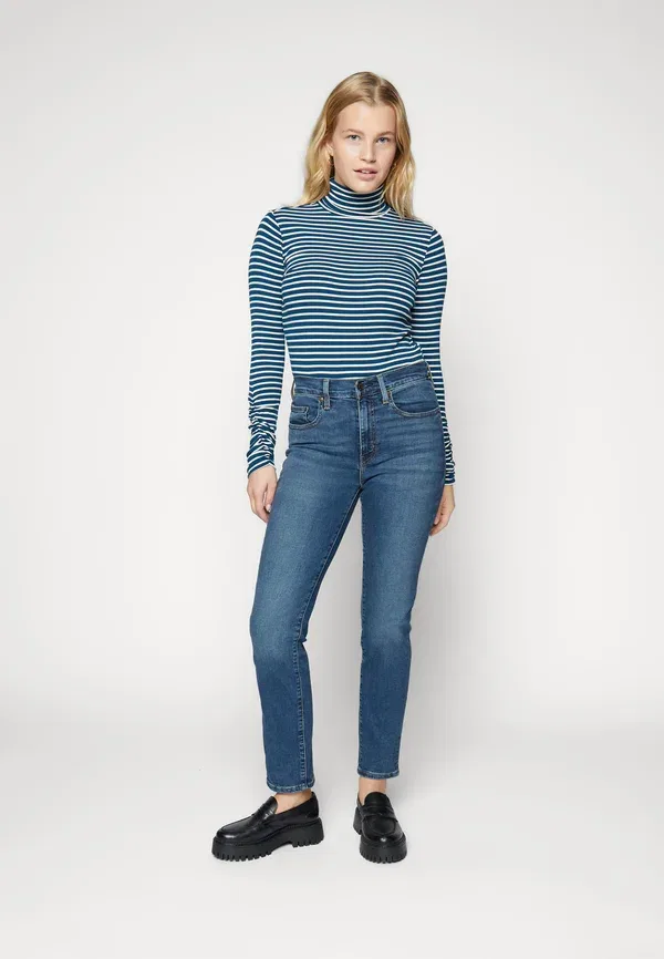 Джинсы скинни Levi's 721 High Rise Skinny Fit, синие — фото 2