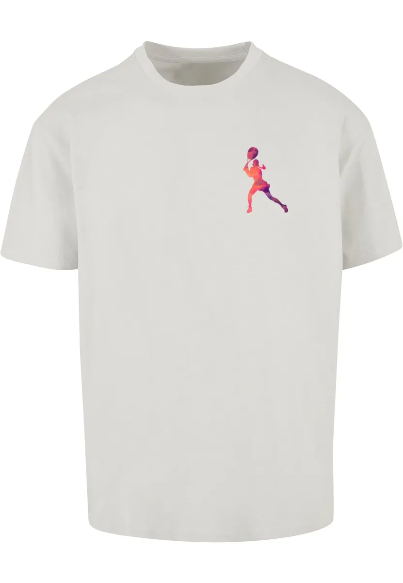 

Футболка Merchcode " Merchcode Мужская теннисная футболка с женским силуэтом – футболка большого размера ", цвет Lightasphalt