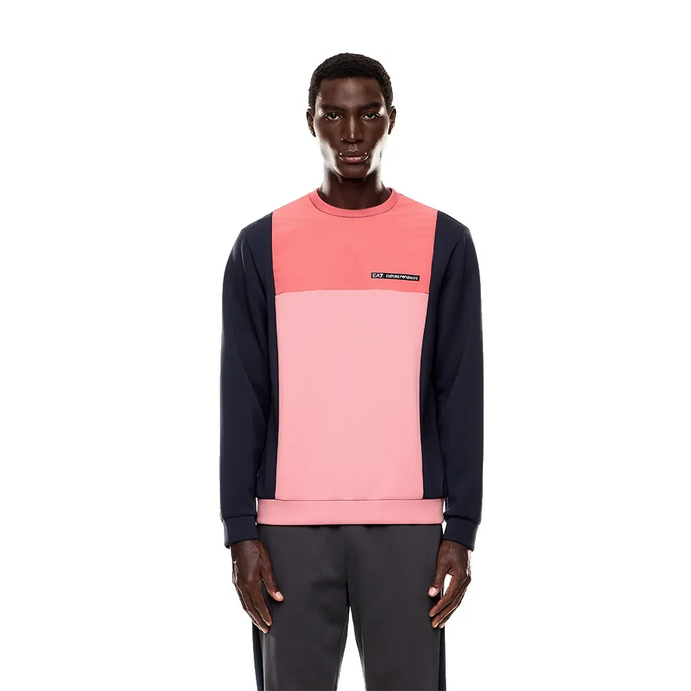 

Толстовка EA7 EMPORIO ARMANI Train Athletic Colour Block Nylon, розовый