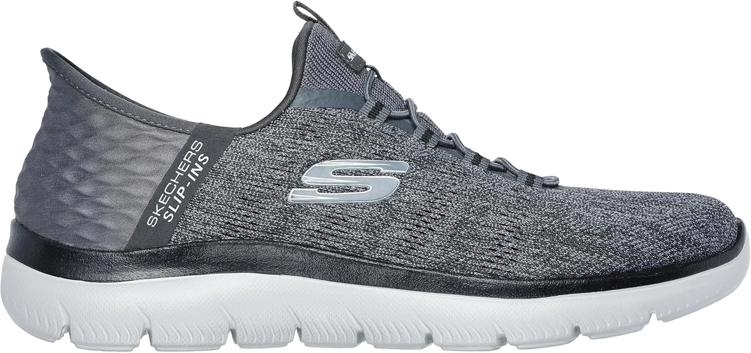 Кроссовки Skechers Men's Summits Key PaceTrainers, Charcoal Mesh Black Trim — фото 3