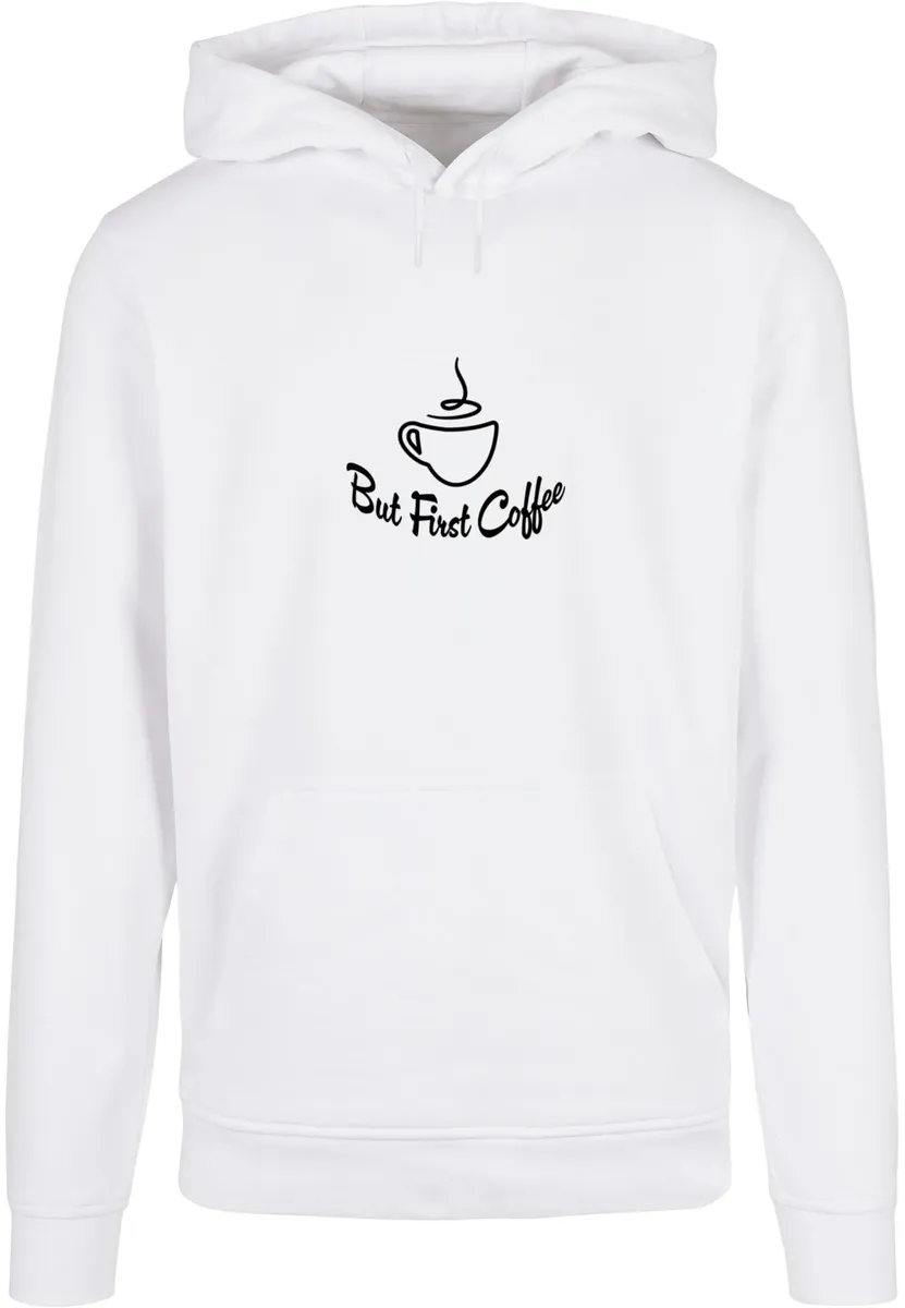 

Толстовка с капюшоном Merchcode " Merchcode Men's But First Coffee Basic Hoody", белый