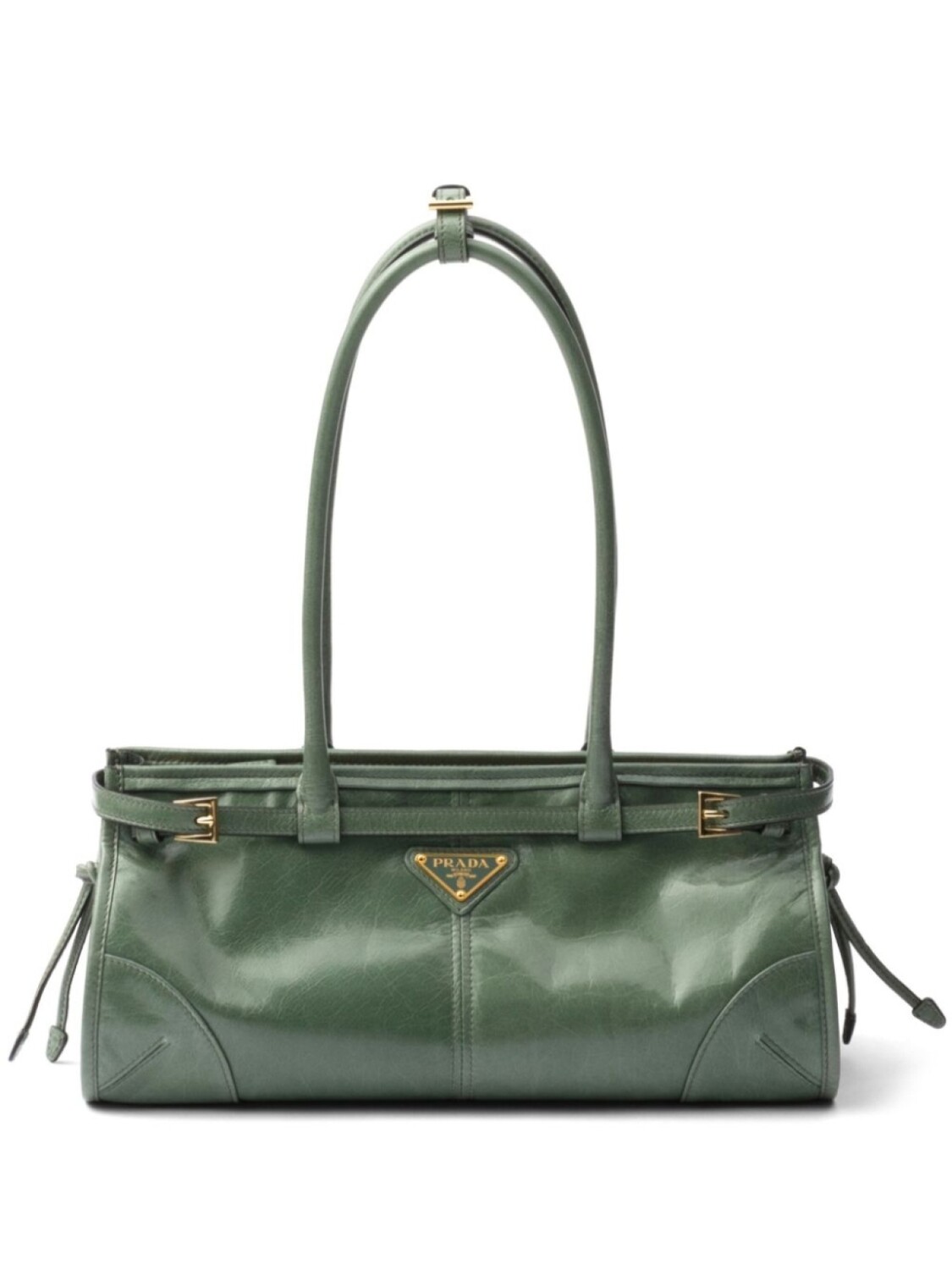 

Prada сумка среднего размера с логотипом, зеленый