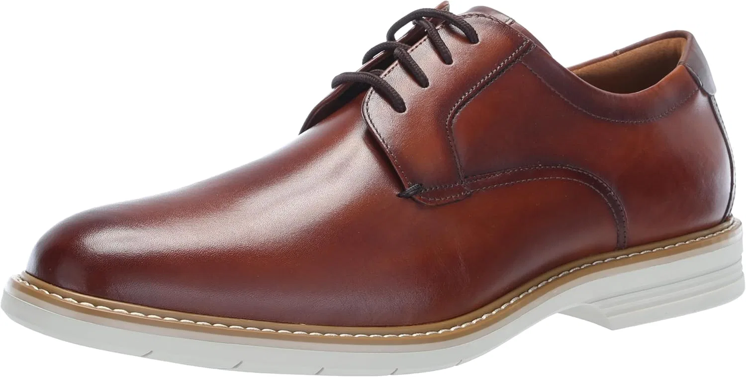 Мужские оксфорды Florsheim Neufeld с гладким носком, Cognac Multi