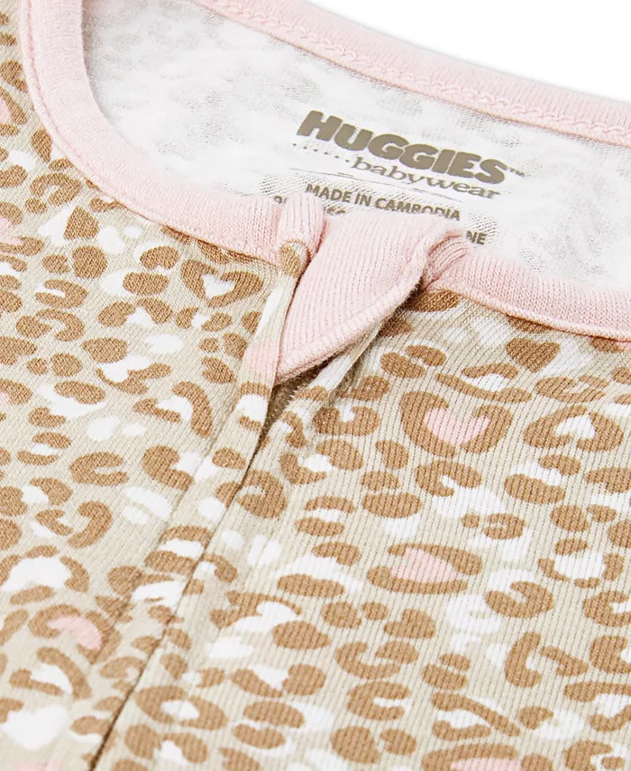 Комплект из 2 комбинезонов с круглым вырезом для девочек Huggies — фото 3